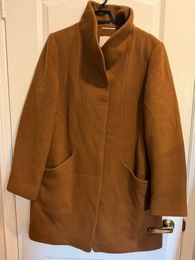 Wilfred Camel Cocoon Wool Coat